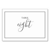シンプルエレガンス結婚のテーブル番号 テーブルナンバー (裏面)