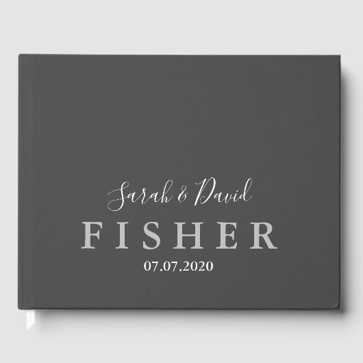 シンプルエレガンス結婚ゲストブック ゲストブック (正面)