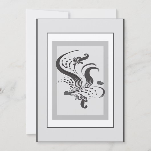 シンプルエレガンス結婚式招待状 招待状 (正面)