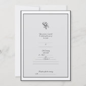 シンプルエレガンス結婚式招待状 招待状 (裏面)