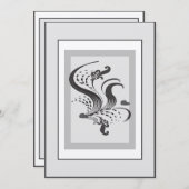 シンプルエレガンス結婚式招待状 招待状 (正面/裏面)