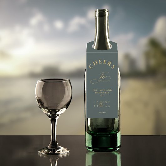 シンプルエレガンス結婚応援グリーンID1022 ボトルネックタグ