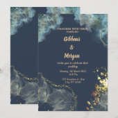 シンプルエレガンス結婚招待状 招待状 (正面/裏面)