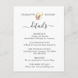 シンプルエレガンス結婚詳細 エンクロージャーカード