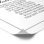 シンプルエレガンス9テー結婚ブルの座席表 ポスター (角)