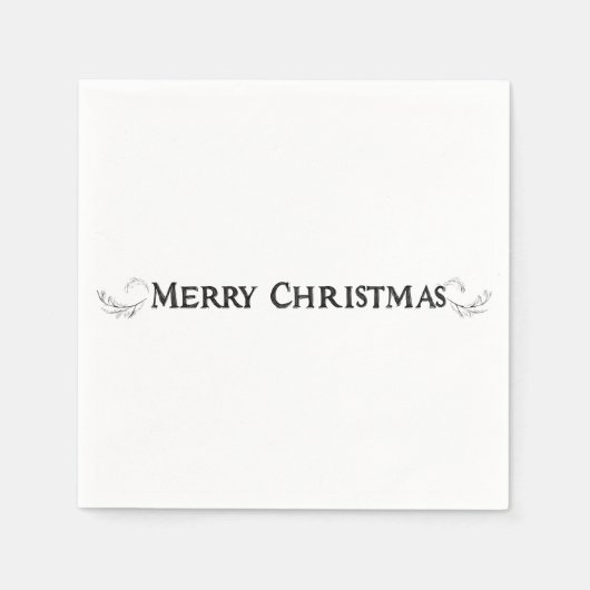 シンプルエレガンス「メリークリスマス」ナプキンズ スタンダードカクテルナプキン (正面)
