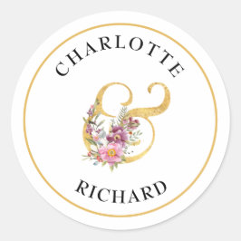 シンプルエレガンス、名前と装飾的なアンペサド ラウンドシール