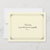 シンプルエレガンス – 悔やみや弔慰サンキューカード サンキューカード (正面)