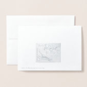 シンプルエレガンス 箔カード (裏面封筒付き)