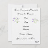 シンプルエレガンス – SRF 招待状 (裏面)