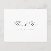 シンプルエレガントありがとうご結婚ざう ポストカード (正面)