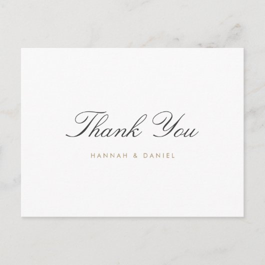 シンプルエレガントありがとうご結婚ざう ポストカード (正面)