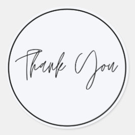 シンプルエレガントありがとう ラウンドシール