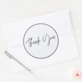 シンプルエレガントありがとう ラウンドシール (封筒)