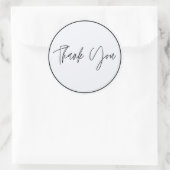 シンプルエレガントありがとう ラウンドシール (バッグ)