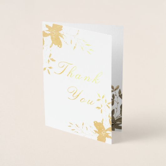 シンプルエレガントありが結婚実在 箔カード (正面)