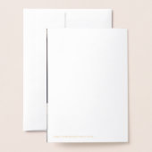 シンプルエレガントありが結婚実在 箔カード (裏面封筒付き)