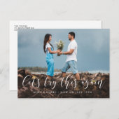 シンプルエレガントこの更新を再び試結婚してみよう ポストカード (正面/裏面)