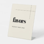 シンプルエレガントとシック結婚式の引き出物 台座サイン (正面)