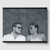 シンプルエレガントと写真結婚のゲストブック ゲストブック (裏面)