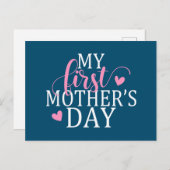 シンプルエレガントと母の日 |はがき ポストカード (正面/裏面)