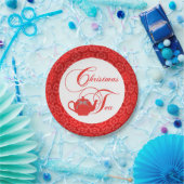 シンプルエレガントなクリスマスティーパーティー ペーパープレート (パーティー)