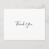 シンプルエレガントな結婚式ありがとうポストカード ポストカード (正面)