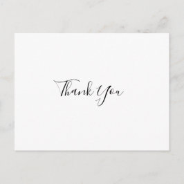 シンプルエレガントな結婚式ありがとうポストカード ポストカード