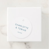 シンプルエレガントな結婚式 フェイバータグ (インサイチュ)