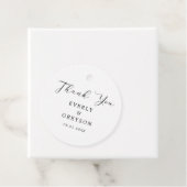 シンプルエレガントな結婚式 フェイバータグ (インサイチュ)