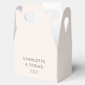 シンプルエレガントな結婚式 フェイバーボックス (オープン)