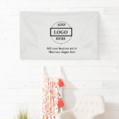 シンプルエレガントのロゴをここに表示 横断幕 (インサイチュ)