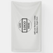 シンプルエレガントのロゴをここに表示 横断幕 (縦)