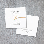 シンプルエレガントの清潔な金ゴールド スクエア名刺