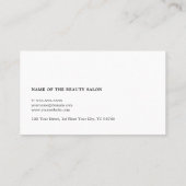 シンプルエレガントはさみ毛アポイントメントカード 予約カード (裏面)