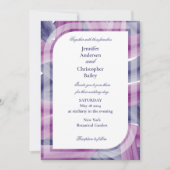 シンプルエレガントアクリル結婚系 招待状 (正面)