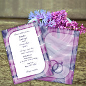 シンプルエレガントアクリル結婚系 招待状