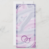 シンプルエレガントアクリル絵画結婚式 プログラム (裏面)