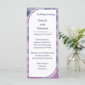 シンプルエレガントアクリル絵画結婚式 プログラム (スタンド正面)