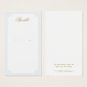 シンプルエレガントイヤリング表示カード (正面&裏面)