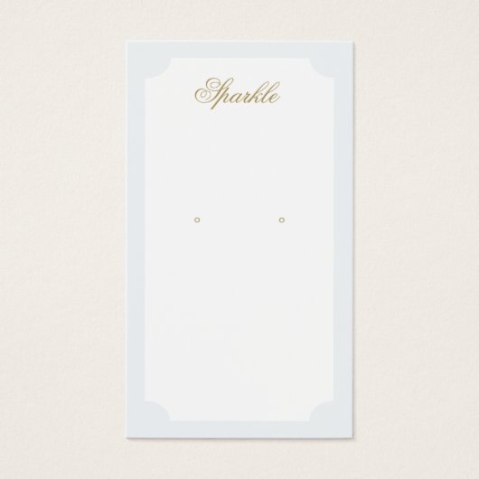 シンプルエレガントイヤリング表示カード (正面)