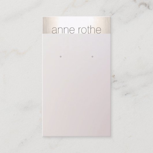 シンプルエレガントイヤリング表示ホルダー 名刺 (正面)