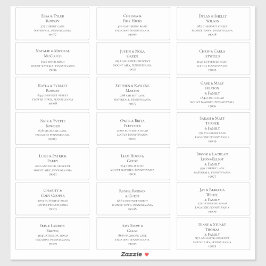 シンプルエレガントウェディングゲスト住所 シール