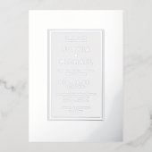 シンプルエレガントウェディング招待状写真テンプレート 箔シーズンカード (正面)