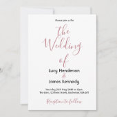 シンプルエレガントウェディング招待状 招待状 (正面)