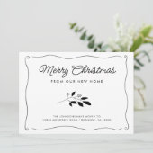 シンプルエレガントウェー縁どドホリデームービング 案内状 (スタンド正面)