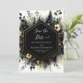 シンプルエレガントエンチャント結婚フォレスト セーブザデート (スタンド正面)