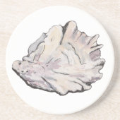 シンプルエレガントオイスターの水色 コースター (正面)