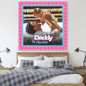 シンプルエレガントカスタムパパ用フォトキープサケ キャンバスプリント (インサイチュ (寝室))