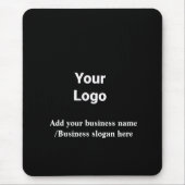 シンプルエレガントカスタムロゴはこちら会社マウス マウスパッド (正面)